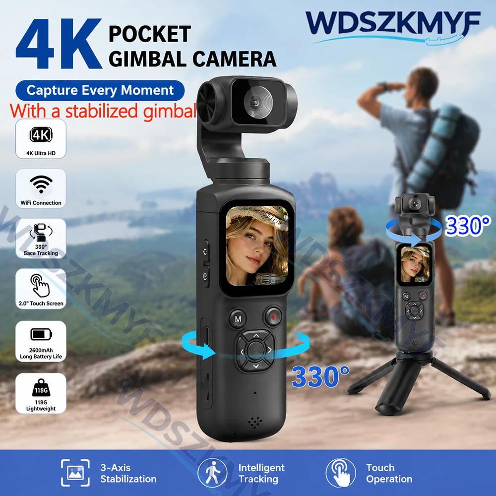 Home Cinema Youtube - 330° Face Track 4K Portable Action