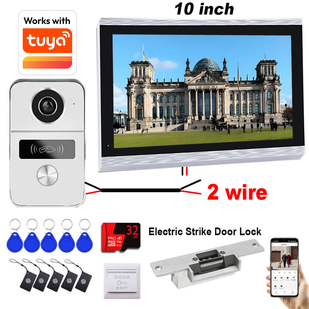 Home Cinema Wall Panels - New 2 Wires Tuya Wifi Video