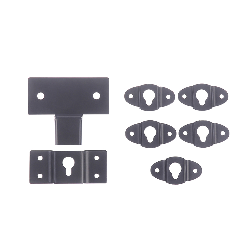 Wall Mount Speaker - 1Set Metal Speaker Brackets Stand Black