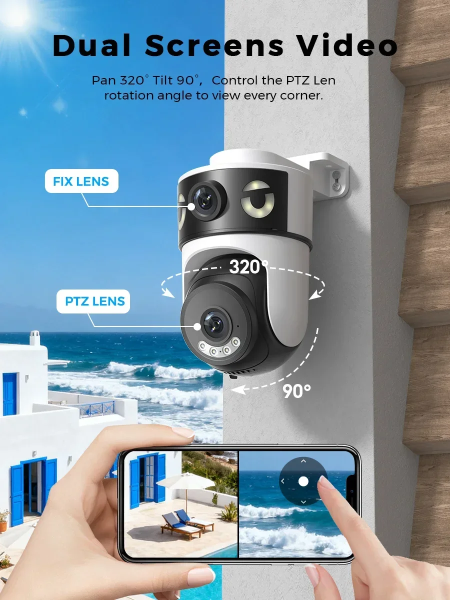 Home Cinema Wall Panels - 10MP 5K Dual Lens Dual Screens