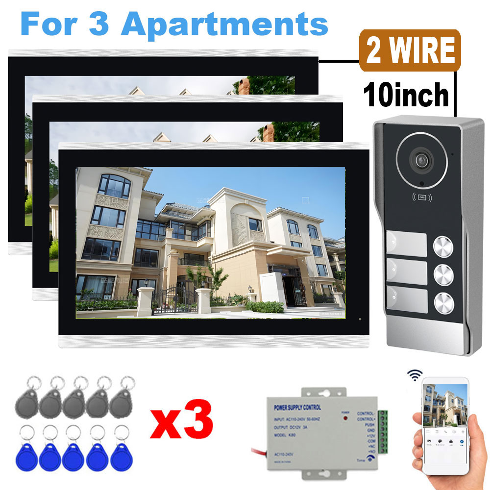 Home Cinema Wall Panels - TUYA 5G WIFI 2-3-Unit Apartments Intercom