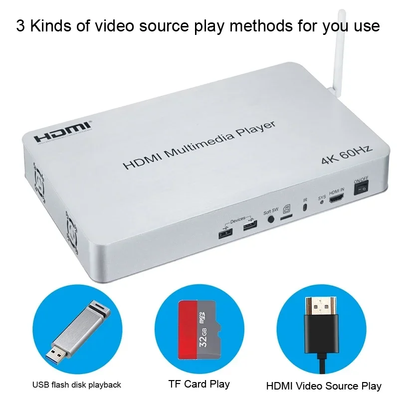 4K 60Hz 10 Channel HDMI Multim - đánh giá và giá 4K Media Player