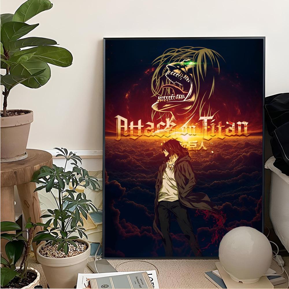 Anime Attack On T-Titan Painti - đánh giá và giá Home Cinema Wallpaper