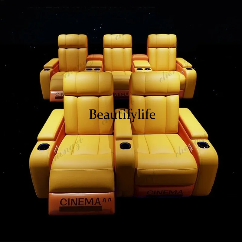 01A Luxury Genuine Leather Ele - đánh giá và giá Home Cinema Recliner Chairs