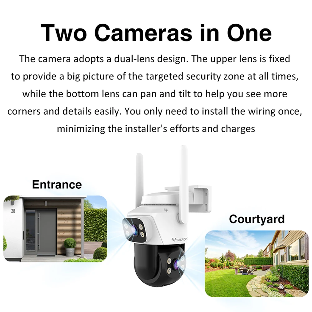 Vstarcam 5.0MP HD Dual Lens Wi - đánh giá và giá Home Cinema Outdoor