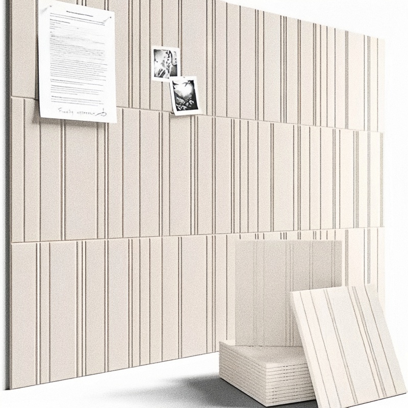 Vertical Stripes Felt Board Wa - đánh giá và giá Home Cinema Wallpaper