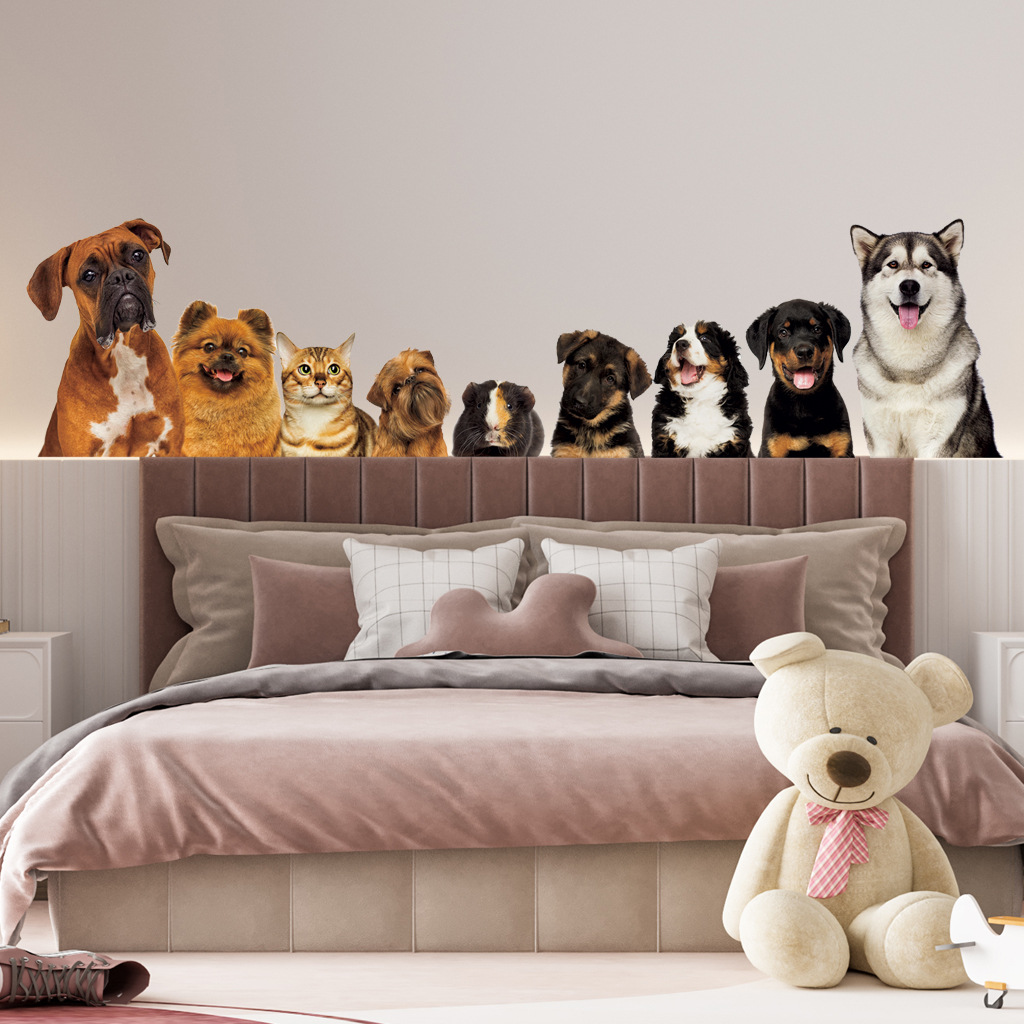 C30# 9 Cute Cats And Dogs Wall - đánh giá và giá Home Cinema Wallpaper