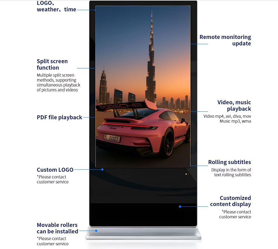 4K LCD Advertising Display  In - đánh giá và giá 4K Media Player