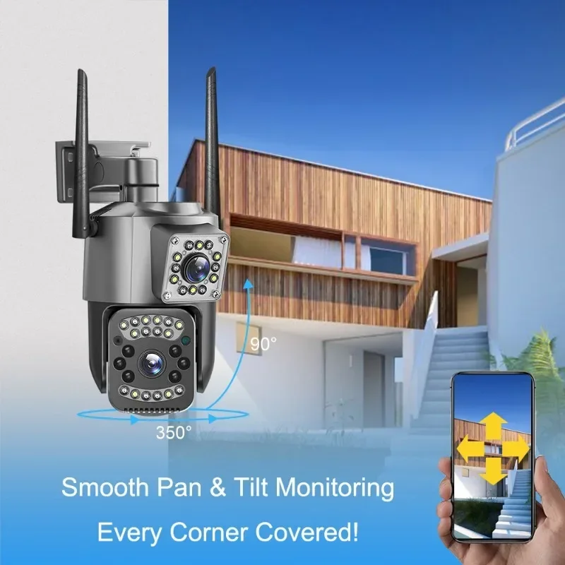 8MP WIFI IP Camera 4K PTZ Dual - đánh giá và giá Home Cinema Outdoor