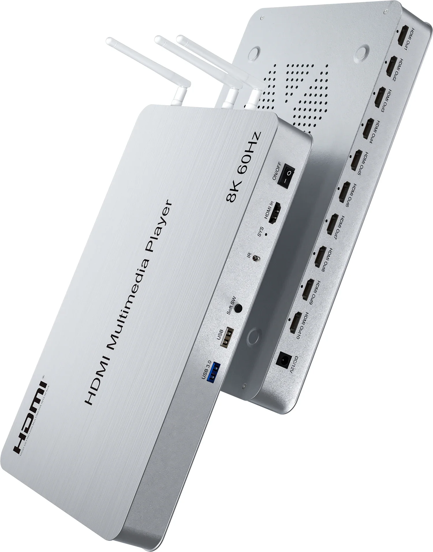 H.265 8K 60Hz 10 Port HDMI Med - đánh giá và giá 4K Media Player