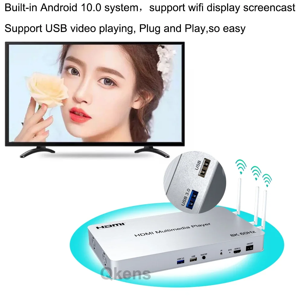 H.265 8K 60Hz 10 Port HDMI Med - đánh giá và giá 4K Media Player