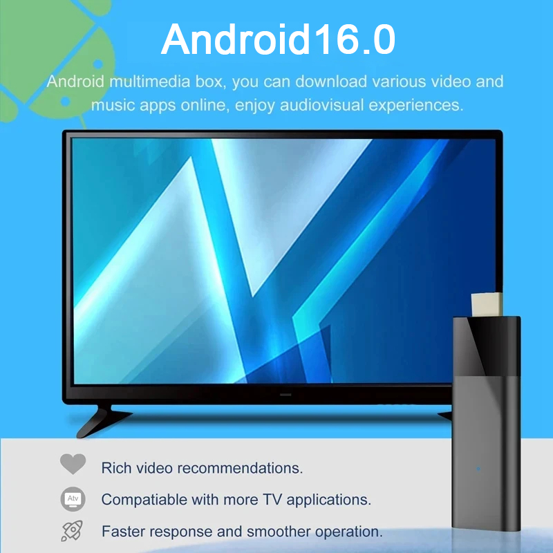 4K Android 16 TV Stick Smart T - đánh giá và giá 4K Media Player