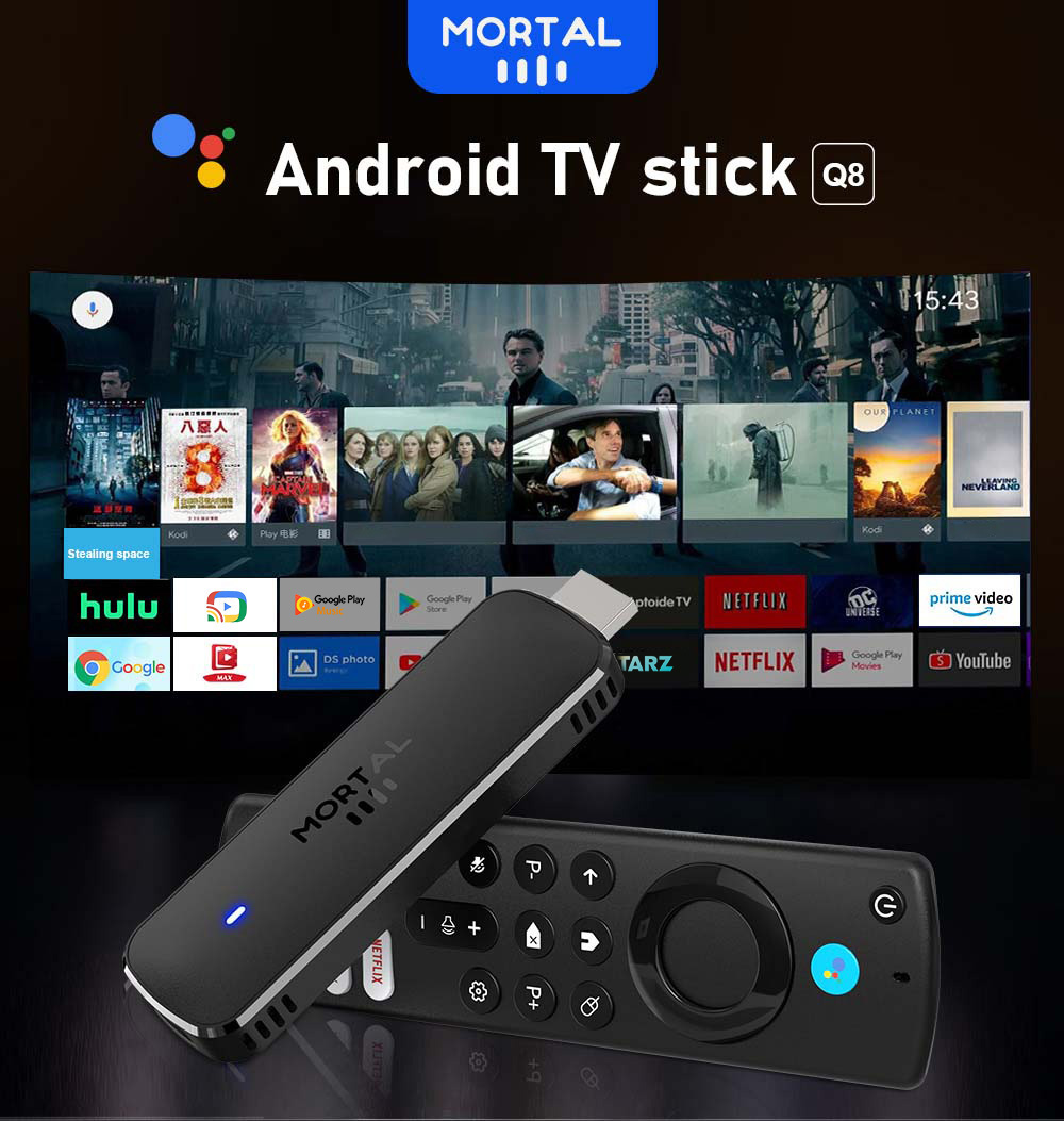 Android TV Stick Mortal Q8 Glo - đánh giá và giá Home Cinema Youtube