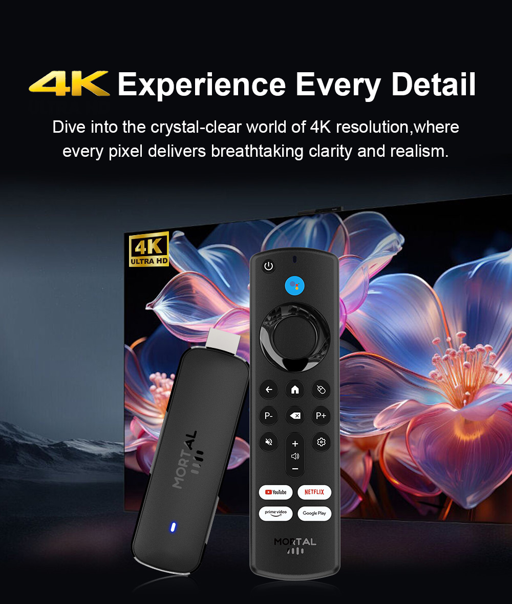 Android TV Stick Mortal Q8 Glo - đánh giá và giá Home Cinema Youtube