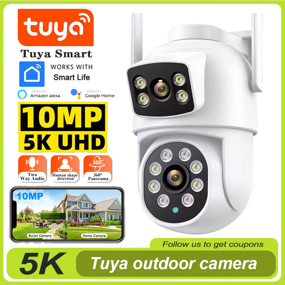 Tuya 4K 8MP Wifi Camera PTZ Ou - đánh giá và giá Home Cinema Outdoor