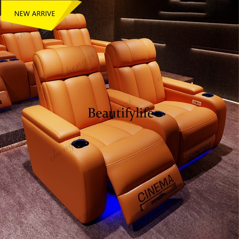 G153 Luxury Genuine Leather El - đánh giá và giá Home Cinema Recliner Chairs