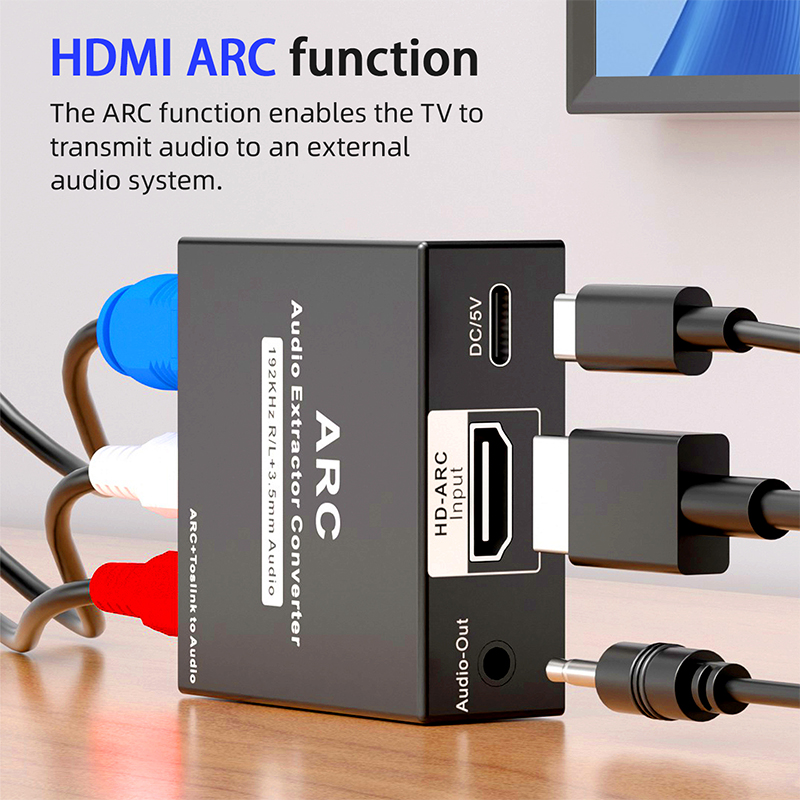 192KHz ARC Audio Extractor DAC - đánh giá và giá Hdmi Arc Cable