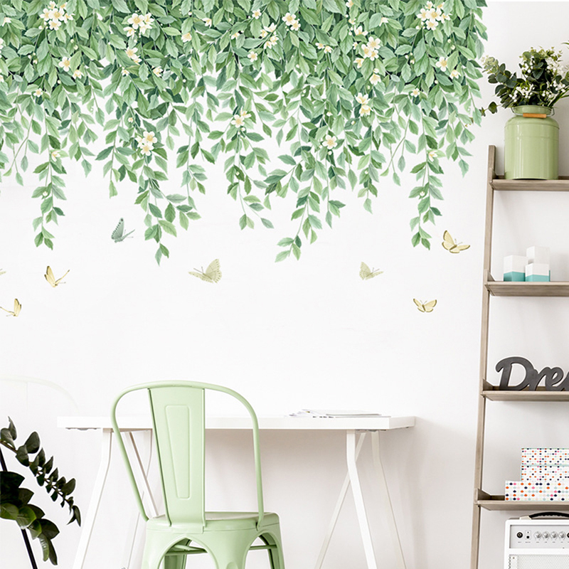 Nordic Fresh Plant Wall Sticke - đánh giá và giá Home Cinema Wallpaper