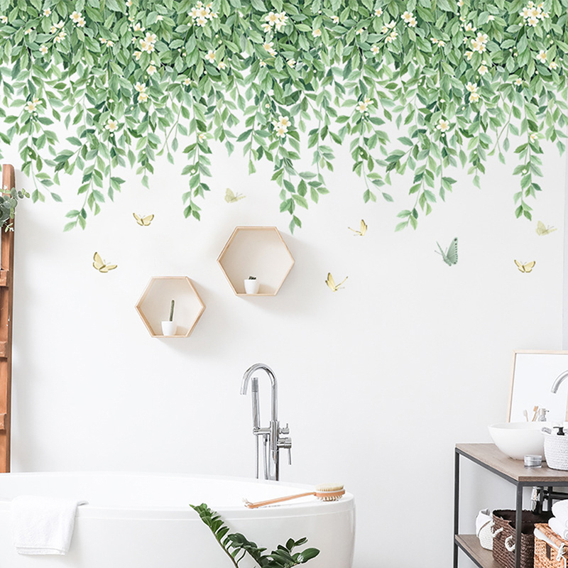 Nordic Fresh Plant Wall Sticke - đánh giá và giá Home Cinema Wallpaper