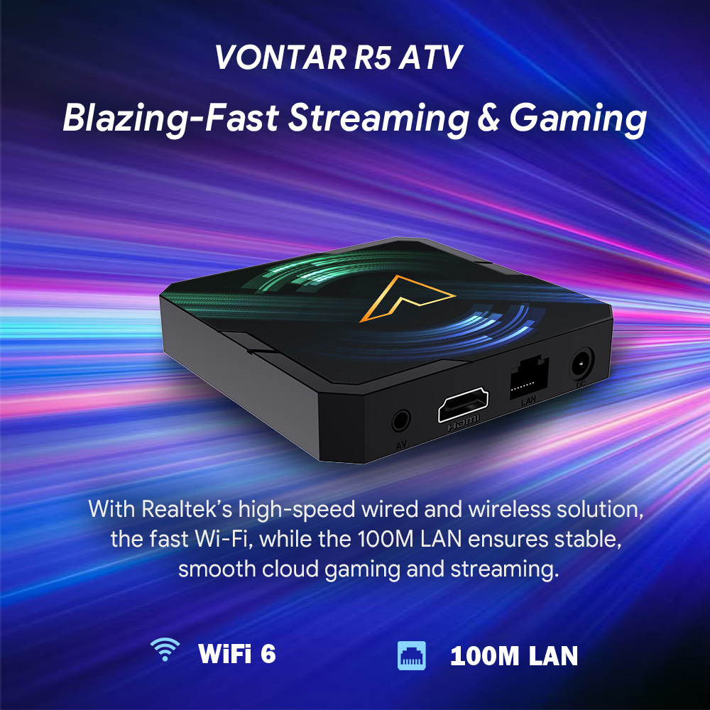 VONTAR R5 ATV TV Box Android14 - đánh giá và giá Home Cinema Youtube