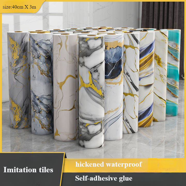 40cm X 3m imitation tiles marb - đánh giá và giá Home Cinema Wallpaper