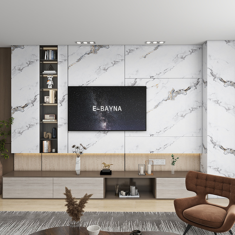 40cm X 3m imitation tiles marb - đánh giá và giá Home Cinema Wallpaper