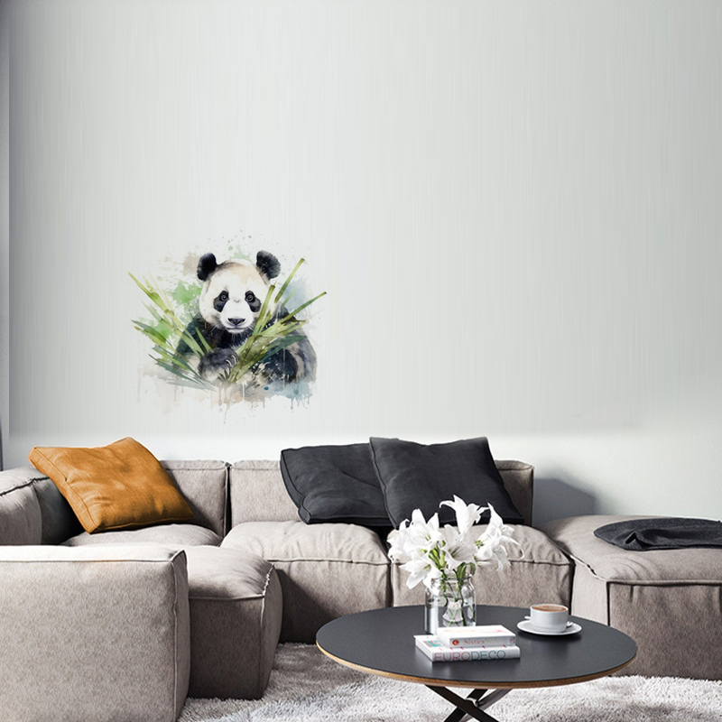 C76# Watercolor Panda Wall Sti - đánh giá và giá Home Cinema Wallpaper