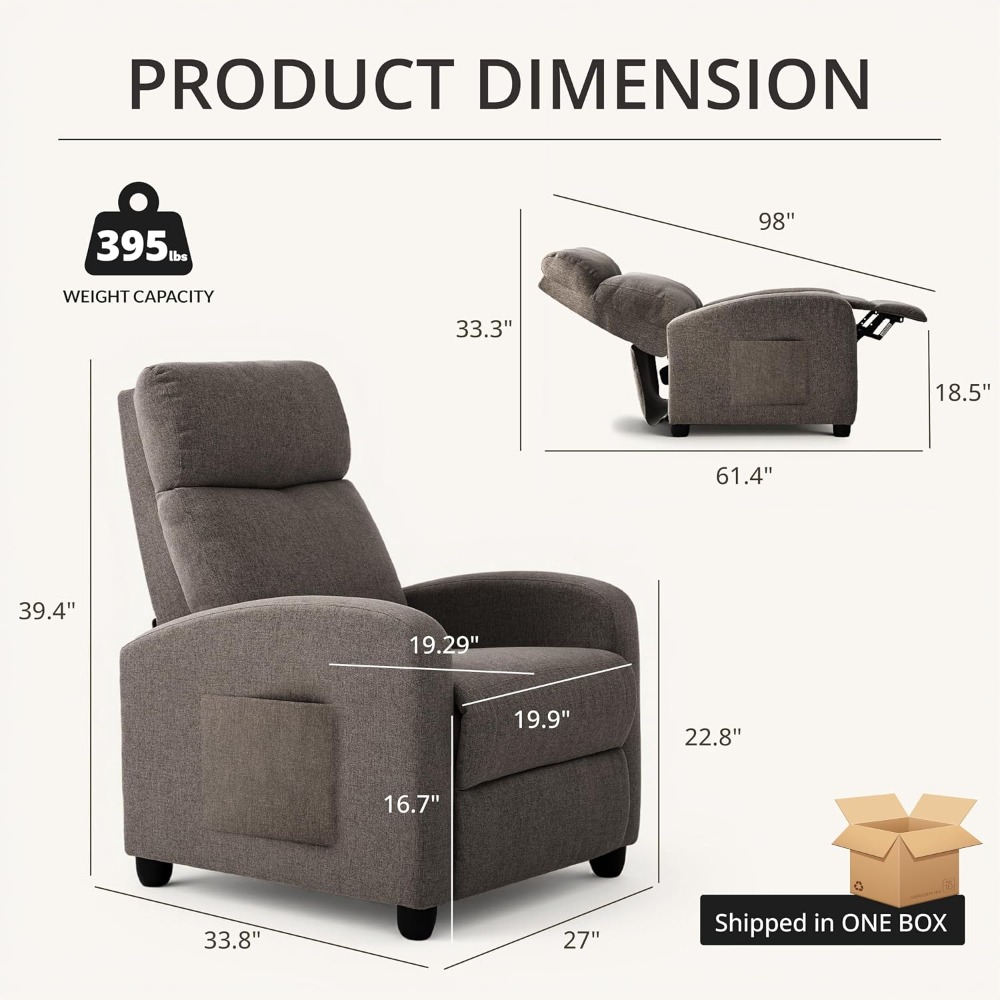 Modern Manual Push Back Reclin - đánh giá và giá Home Cinema Recliner Chairs