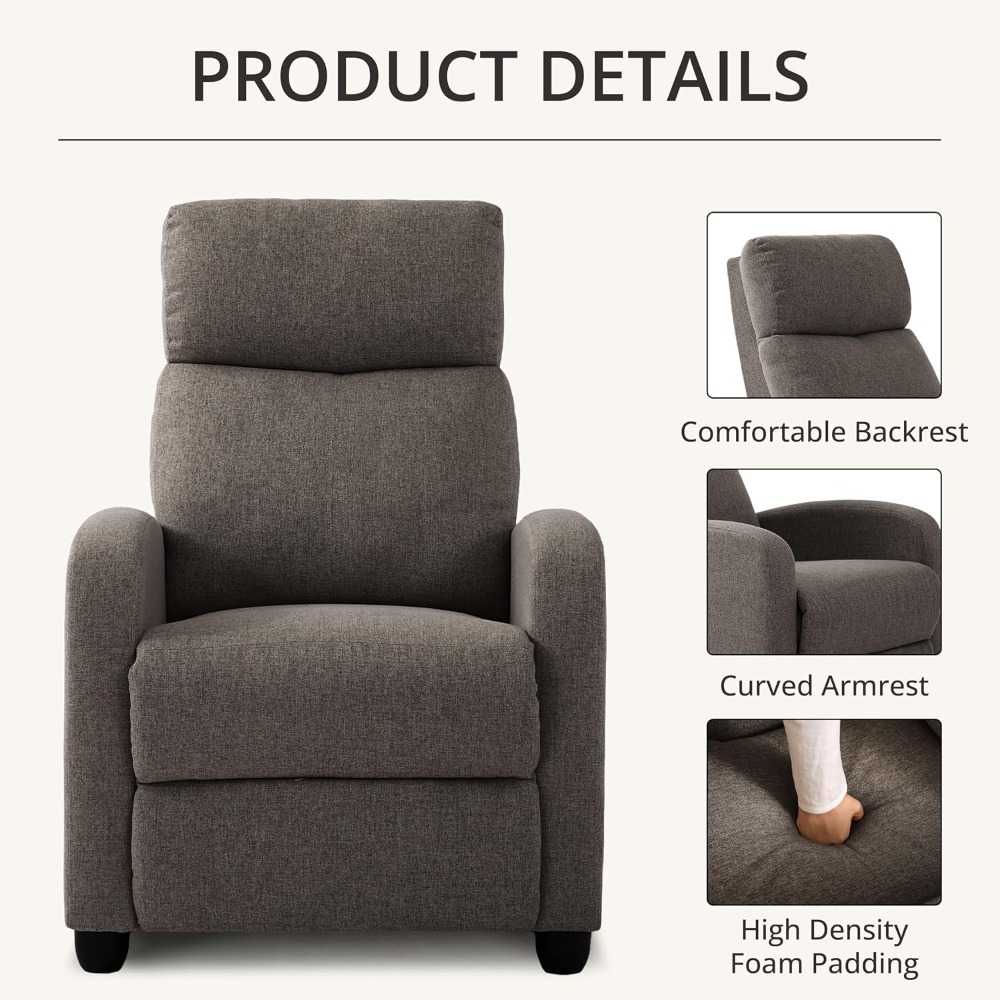 Modern Manual Push Back Reclin - đánh giá và giá Home Cinema Recliner Chairs