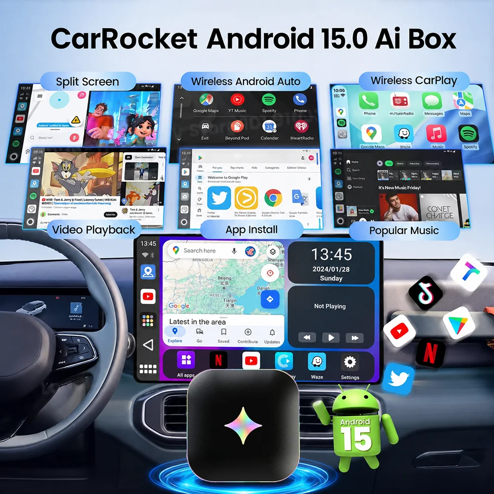 2026Android15 CarPlay Ai Box C - đánh giá và giá Home Cinema Youtube