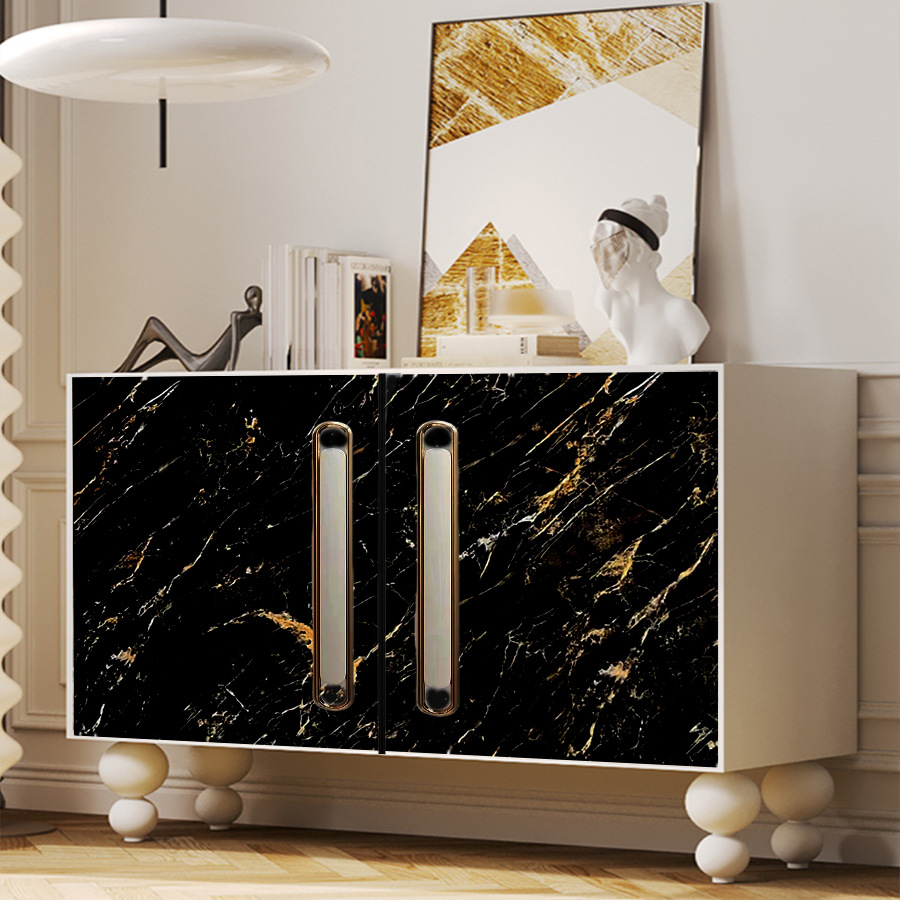 Black Marble Pattern Gold Self - đánh giá và giá Home Cinema Wallpaper