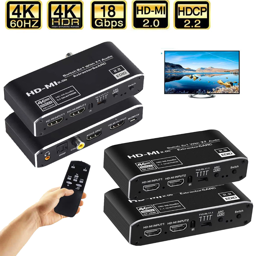 2x1 HDMI-compatible Switch eAR - đánh giá và giá Hdmi Arc Cable