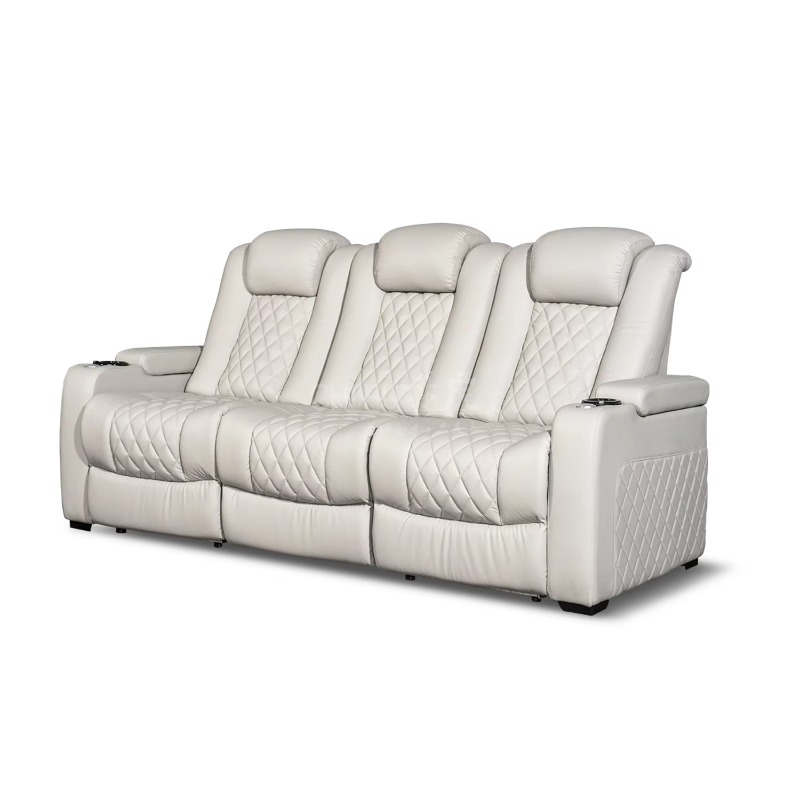 White Color 3seater Electric C - đánh giá và giá Home Cinema Recliner Chairs