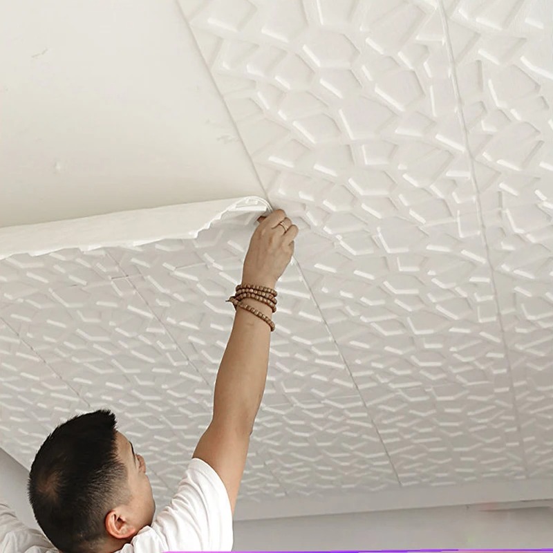 5-20pcs 35*35cm Ceiling 3d Hom - đánh giá và giá Home Cinema Wallpaper