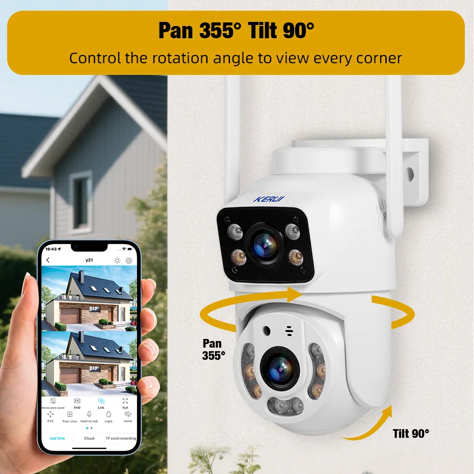 KERUI Dual Lens HD 10MP 5K PTZ - đánh giá và giá Home Cinema Outdoor