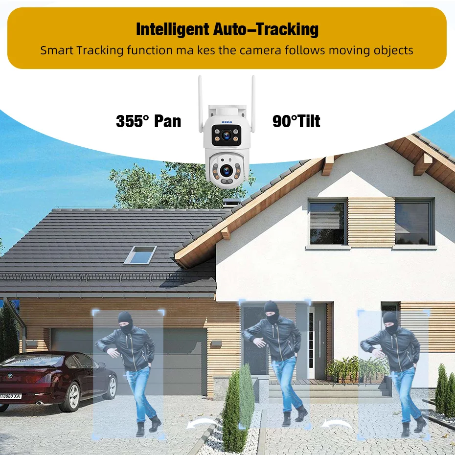 KERUI Dual Lens HD 10MP 5K PTZ - đánh giá và giá Home Cinema Outdoor