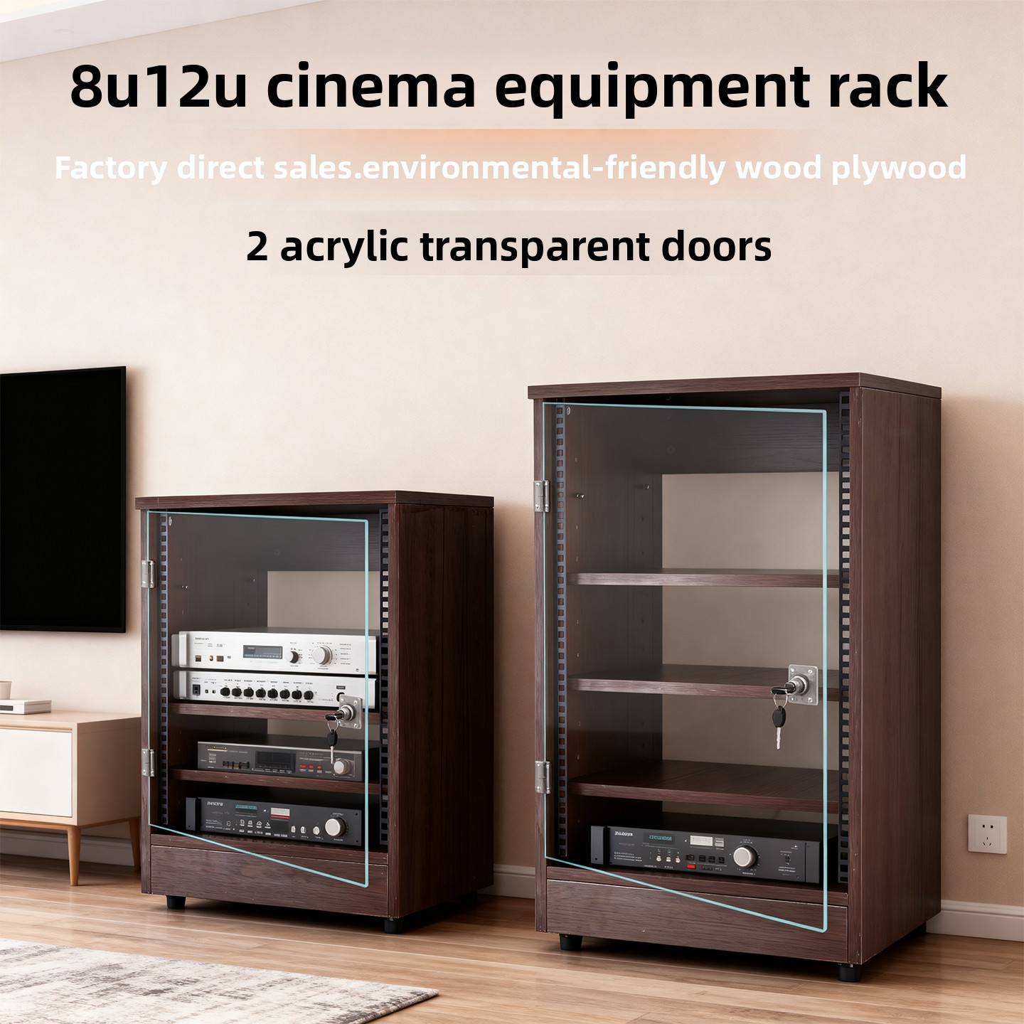 Front transparent door 8U - 16 - đánh giá và giá Home Cinema Outdoor